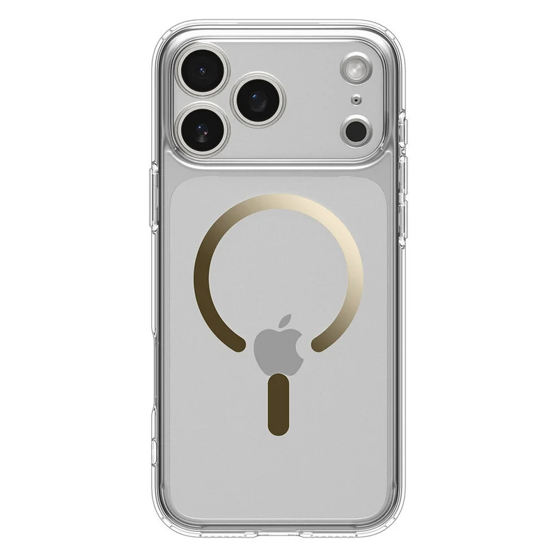 SPIGEN Ultra Hybrid MagSafe Case for iPhone 18 Pro/17 Pro (Clear Case/Gold Ring)