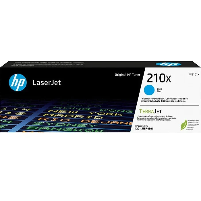 HP 210X Toner Ink Cartridge LaserJet TerraJet (Black Cyan)