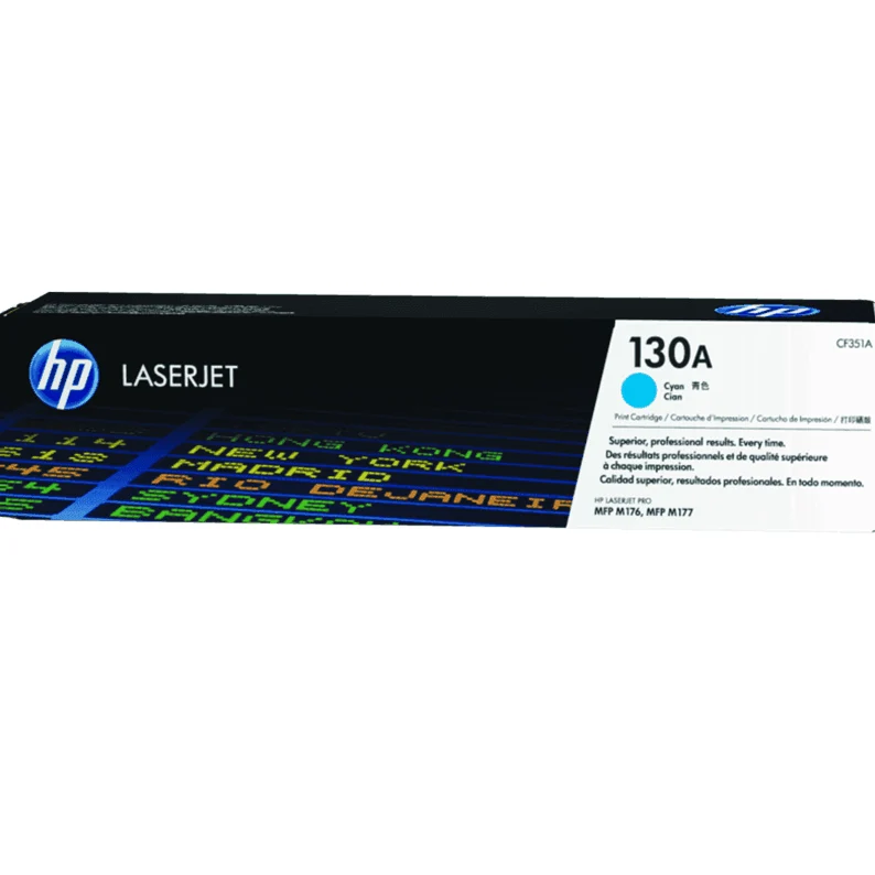 HP 130A Toner Ink Cartridge CF351A LaserJet Genuine (Cyan)