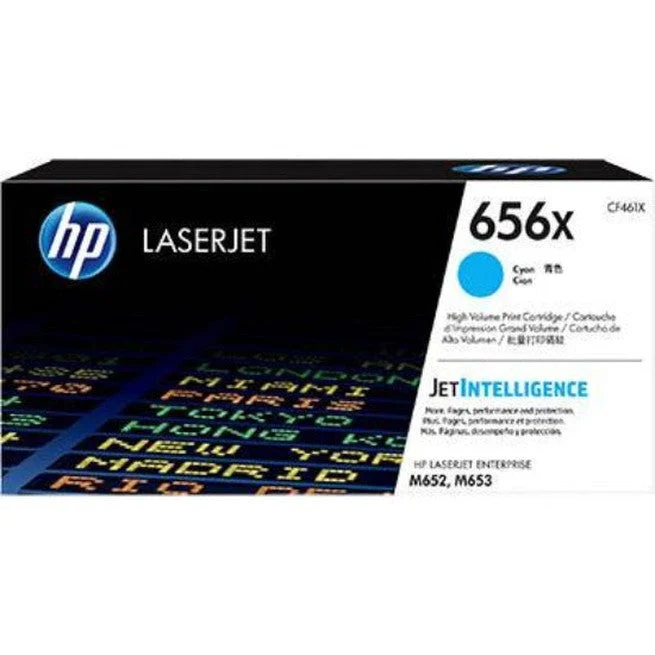 HP 656X Toner Ink Cartridge High Yield Cyan CF461X