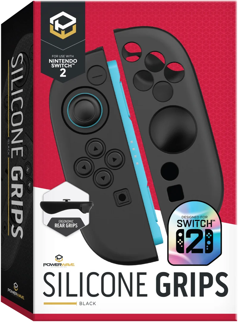 Powerwave Nintendo Switch 2 Silicone Grips (Black)