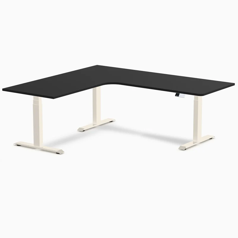 Desky Sigma L-Shape Gaming Desk Left Return 200 cm Wheat Frame