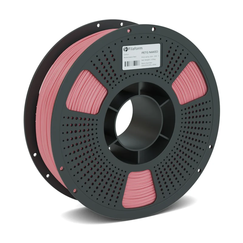 Filaform Naked PETG Matte 3D Printer Filament 1.75mm 1kg (Watermelon Red)