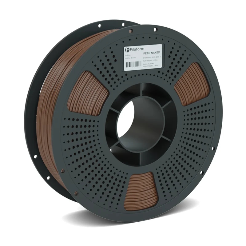 Filaform Naked PETG Matte 3D Printer Filament 1.75mm 1kg (Coffee Brown)