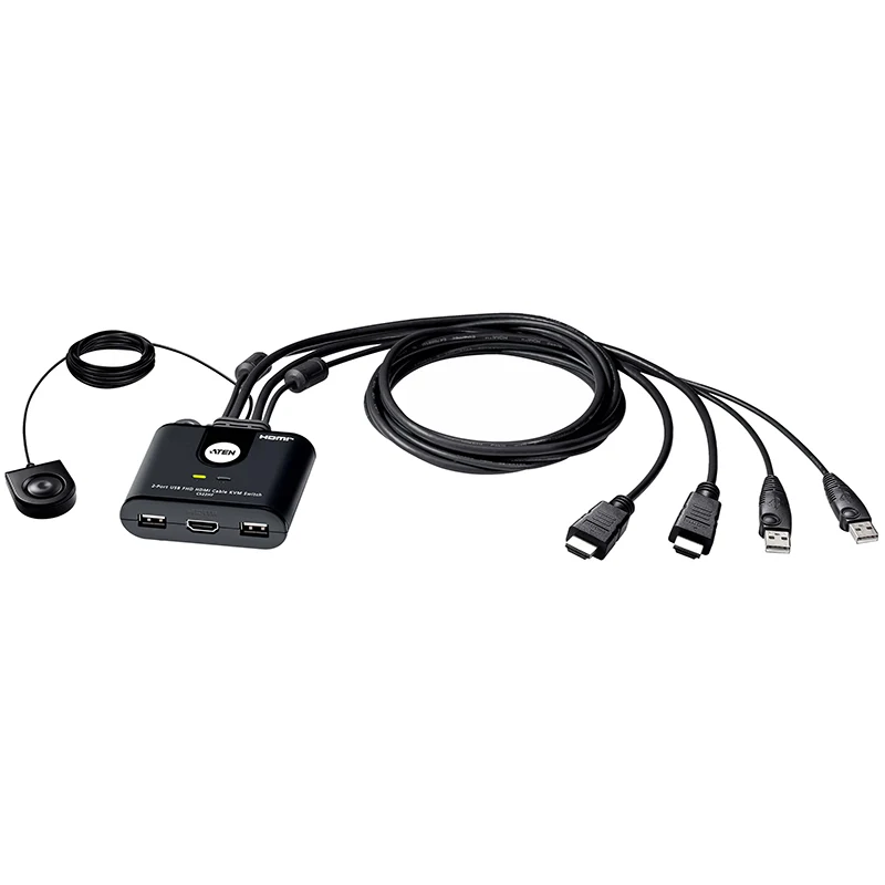 Aten 2-Port USB Full HD HDMI Cable KVM Switch (CS22HF-AT)