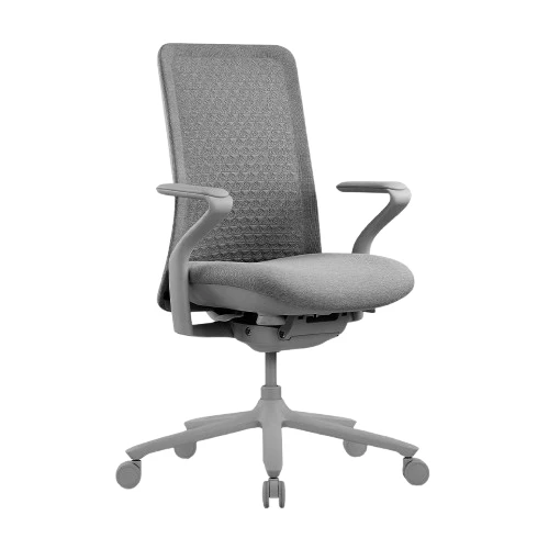 Desky Pro Ergonomic Mesh Chair No Headrest Lunar Grey