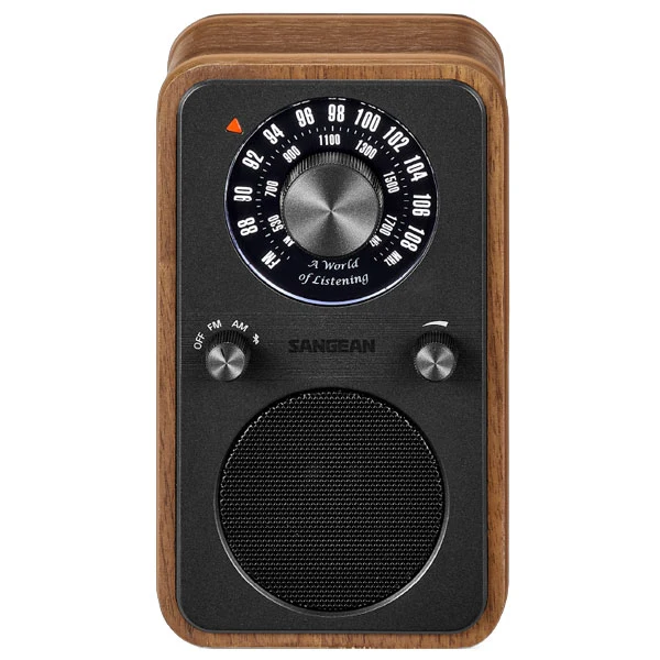 Sangean WR-9 AM/FM/BT Wooden Cabinet Radio - Vintage Walnut