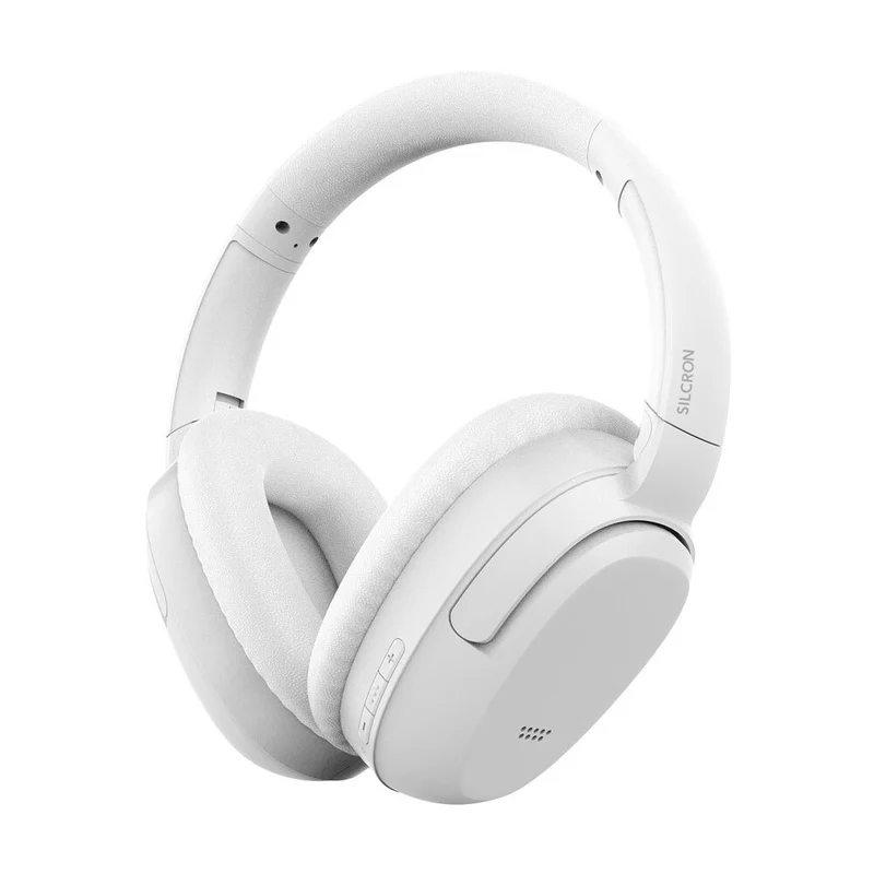 Silcron Active Noise Cancelling Bluetooth Headphones (White)