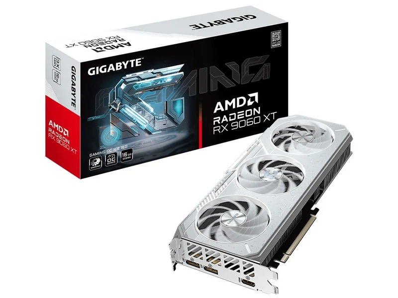 GIGABYTE Radeon RX 9060 XT GAMING OC ICE 16G Graphics Card