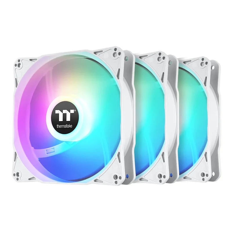 Thermaltake LE 120mm ARGB PWM White Fan - 3 Pack (CL-F205-PL12SW-A)