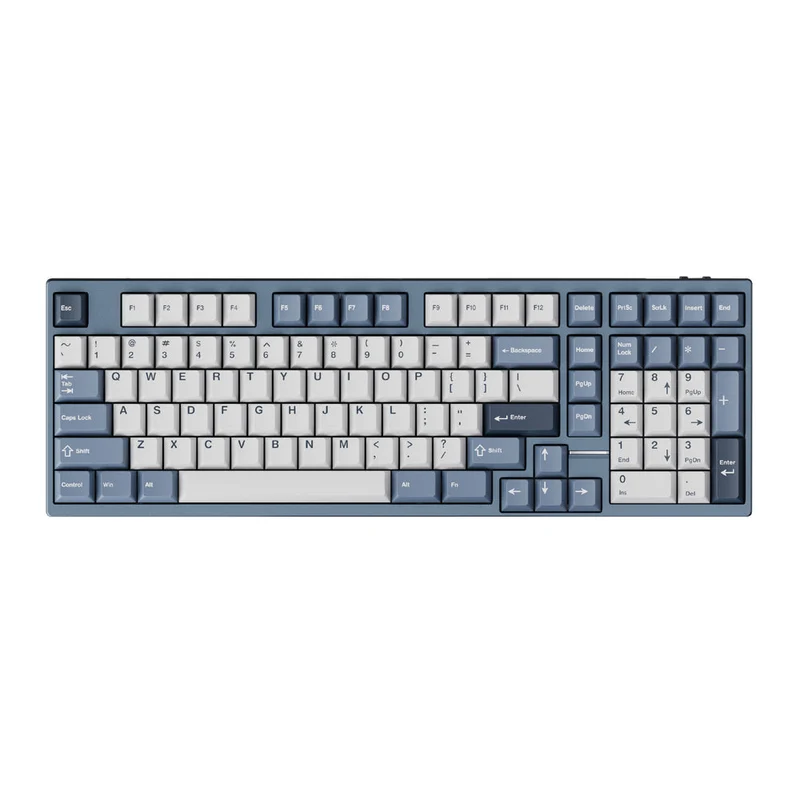 Qwetykeys Neo Studio Neo98 Prebuilt Wireless Mechanical Keyboard (Anodized Slate Blue)