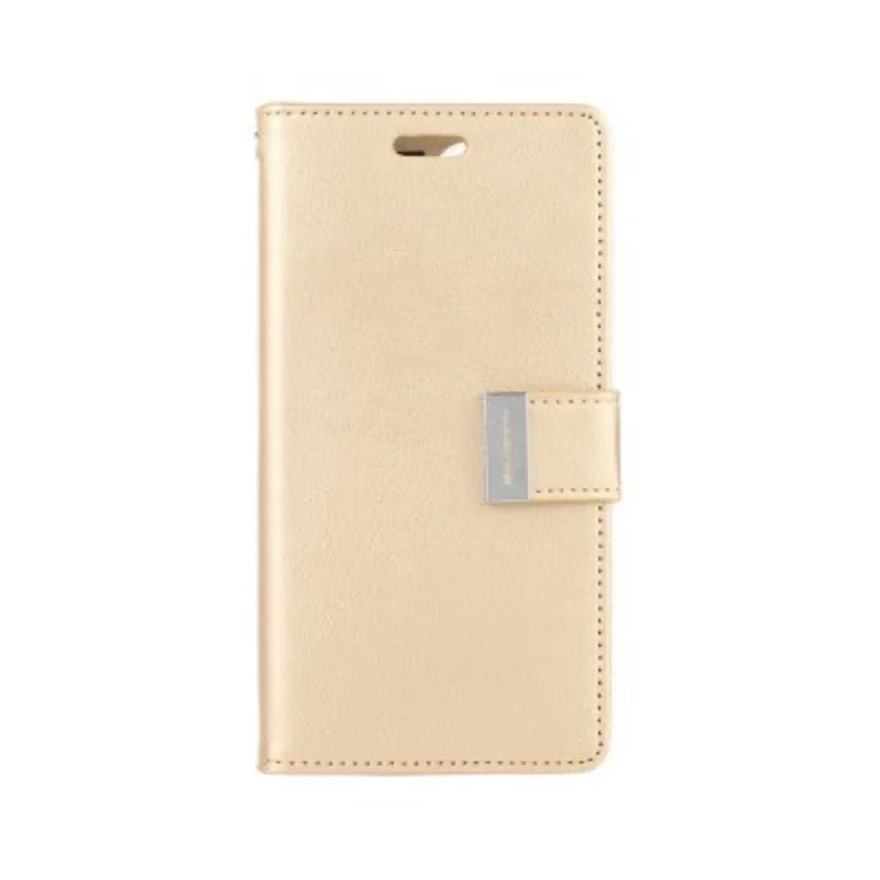 Goospery Rich Diary for iPhone 16 Pro Max - Gold