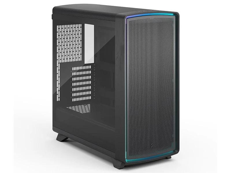 Fractal Design Summit Curved Wood ATX Case - Ambience Blackout TG Light Tint