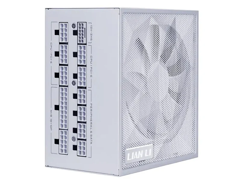 Lian Li SX1000P 1000W 80+ Platinum Fully Modular ATX 3.1 Power Supply - White