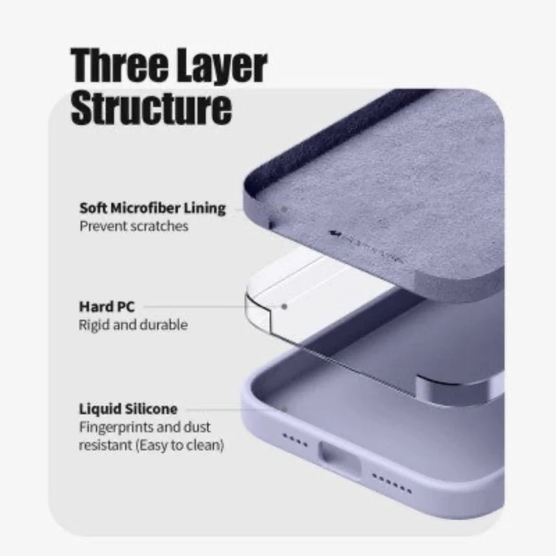 Goospery Silicon for iPhone 16 - Stone