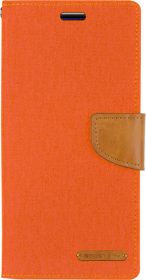 Goospery Canvas Diary For iPhone 12 mini - Orange