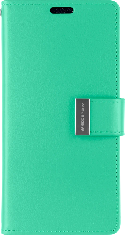 Goospery Rich Diary Case for iPhone 13 Pro - mint