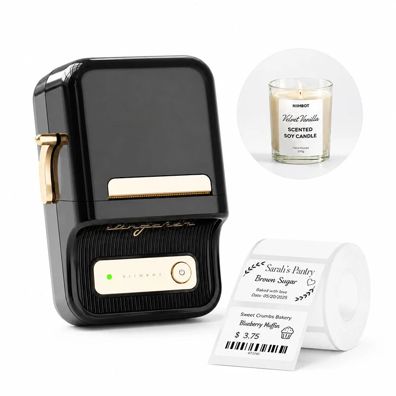 NIIMBOT B21 Thermal Label Printer (Black)