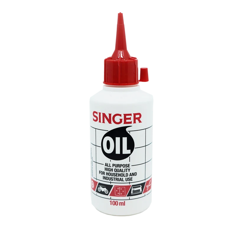 SINGER All-Purpose High-Quality Lubricating Oil for Sewing Machines Household and Industrial Use - 100 ml