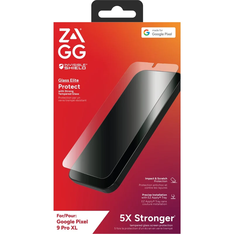 ZAGG InvisibleShield Glass Elite Screen Protector for Pixel 9 Pro XL