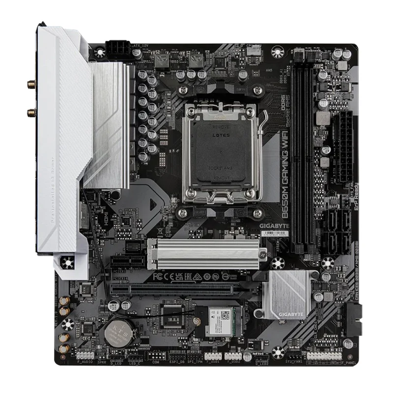 Gigabyte B650M GAMING WIFI, AMD AM5, 2 x DDR5 up to 128 GB, 1 x HDMI, 1 x PCI E -