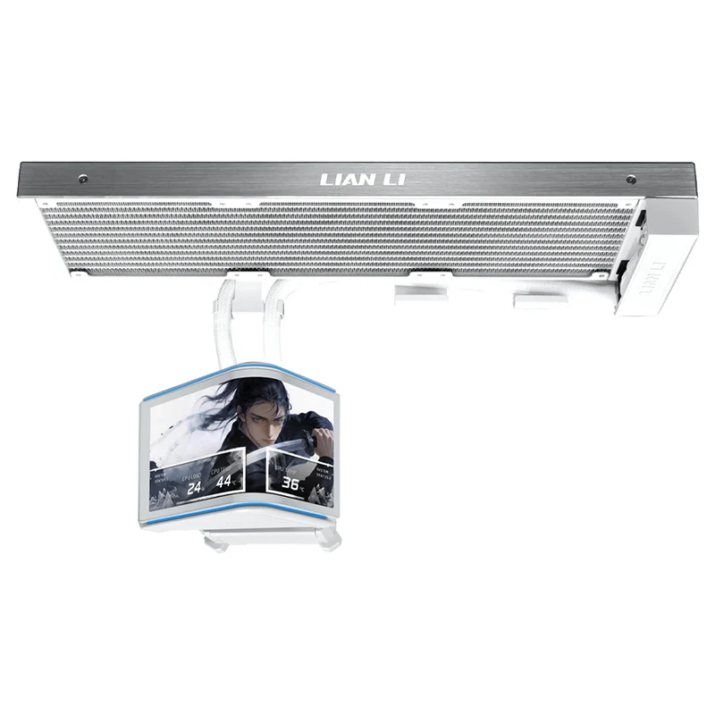 Lian Li HydroShift II OLED Curved 360Fanless AIO CPU Cooler - White (GHS2OLDC36NW)