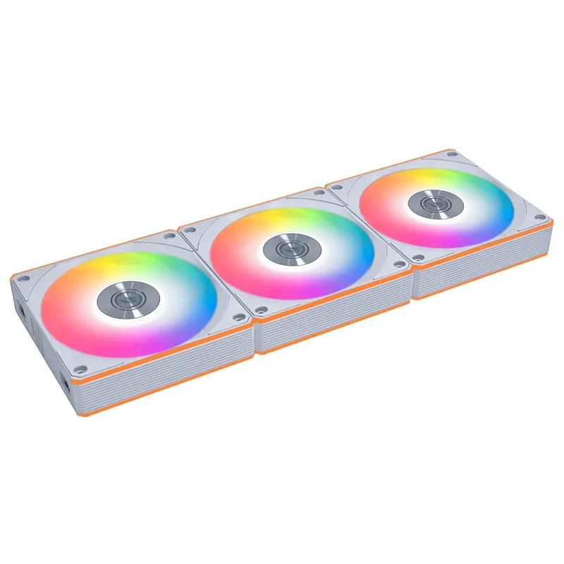 Lian Li Uni Fan CL Flex 120mm Reverse Blade ARGB White Fan - 3 Pack (12RCL1F3W)