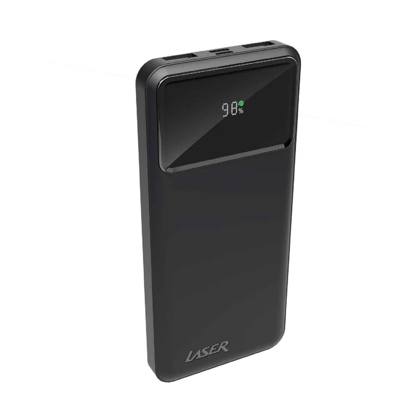 Laser 10000mAh Powerbank 18W PD with LED Indicator (Black)
