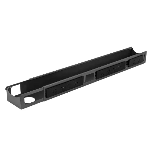 Desky Integrated Cable & Data Channel 10-Plug Space Grey