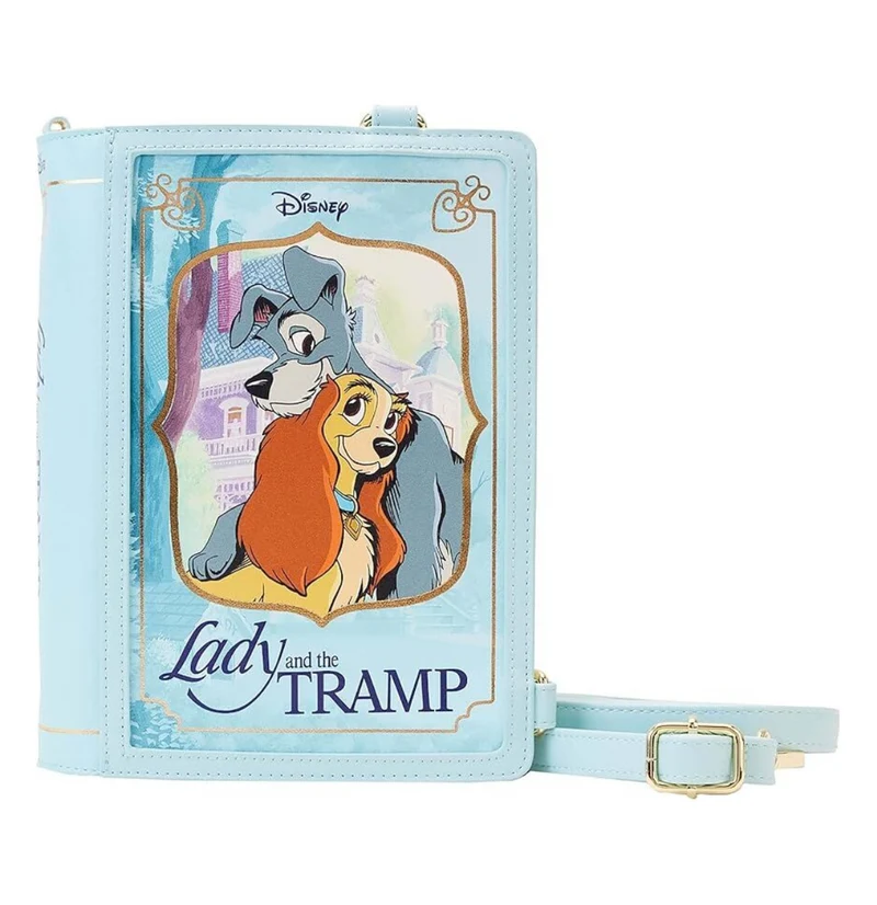Loungefly Disney Lady and the Tramp - Book Convertible Crossbody Bag