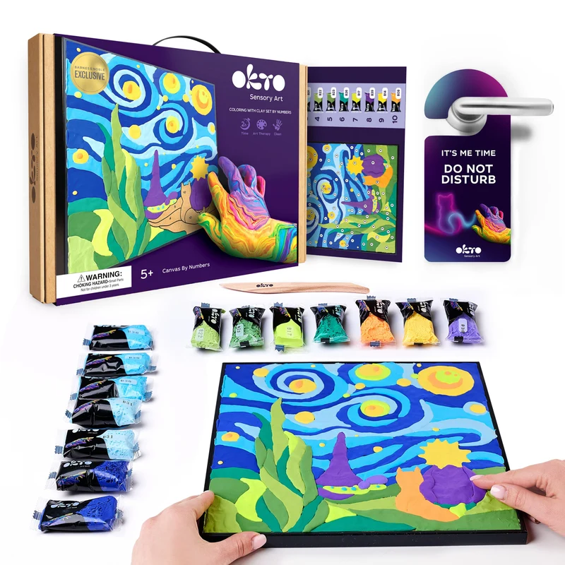 Okto Paint by Numbers with Clay: Little Prince Starry Night