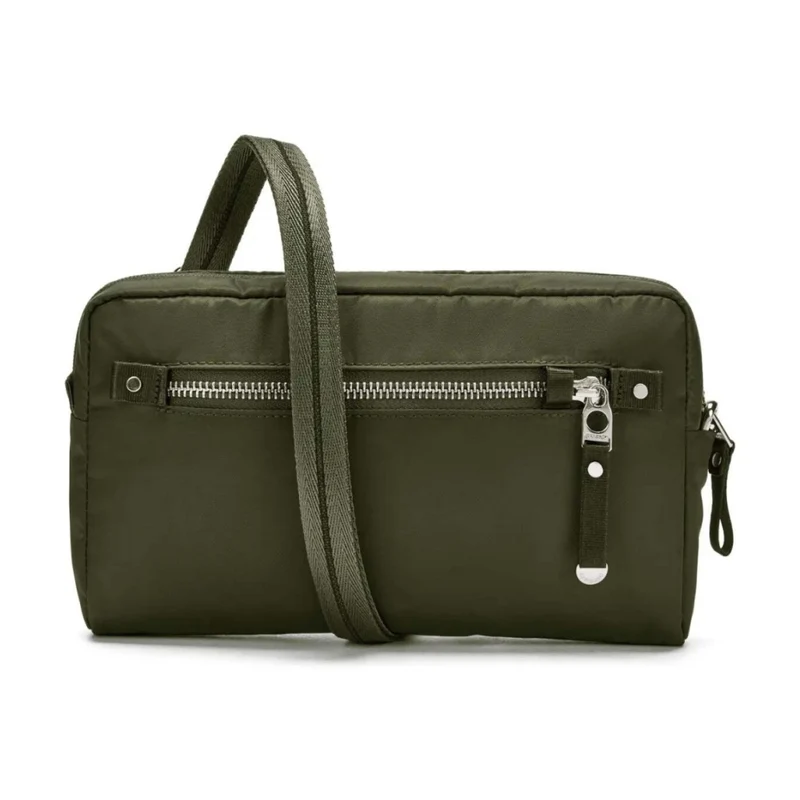 Pacsafe W Anti-Theft RFID Blocking Slashguard 3-in-1 Sling Bag Olive
