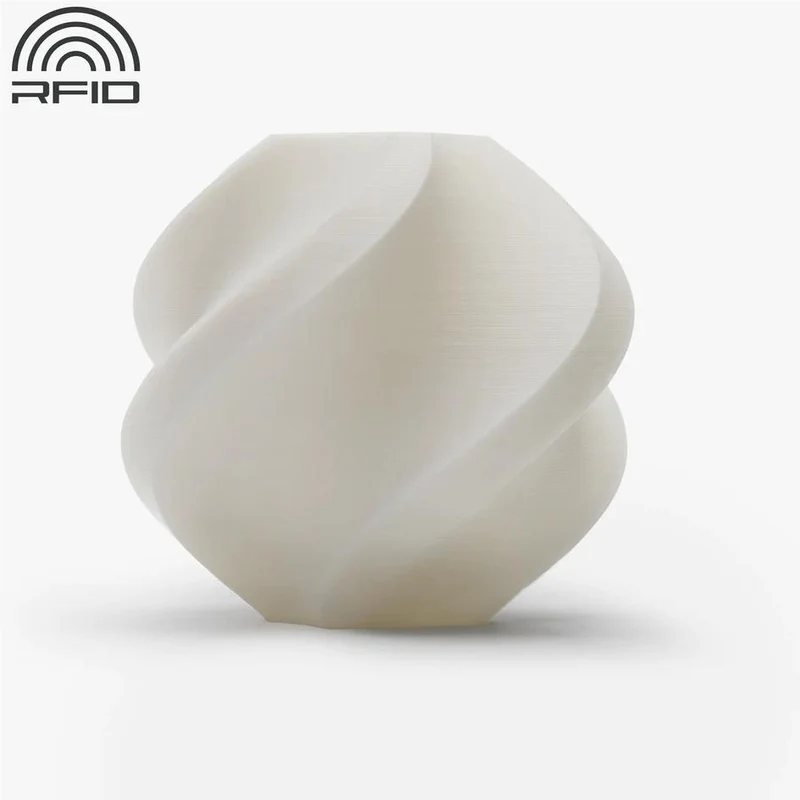 Bambu Lab PLA Basic 3D Printer Filament Refill (Jade White) [1kg]