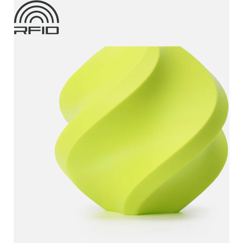 Bambu Lab PLA Basic 3D Printer Filament Refill (Bright Green) [1kg]