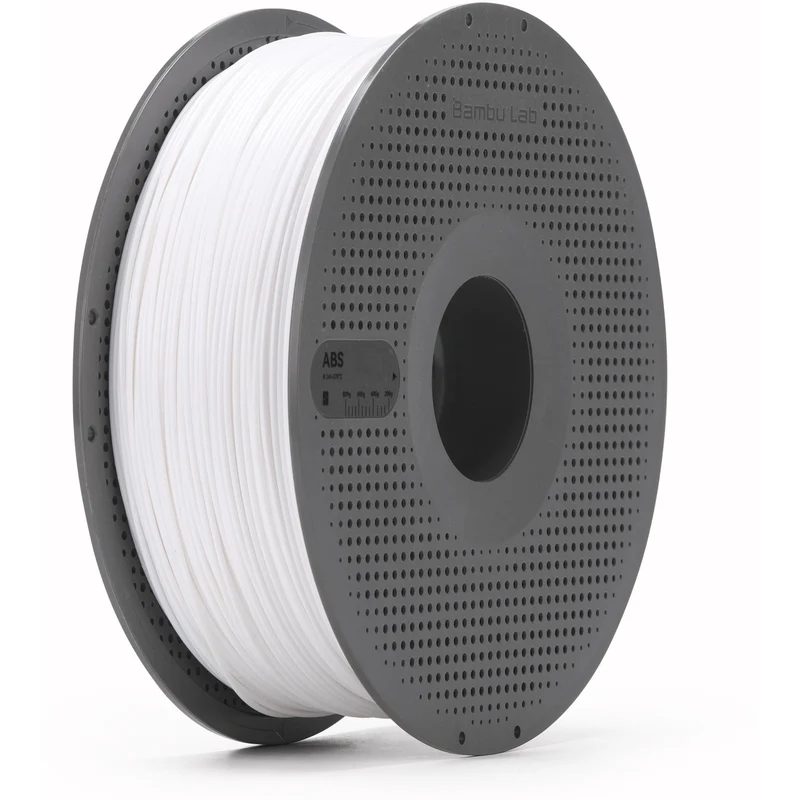 Bambu Lab ABS 3D Printer Filament With Spool (White) [1kg]