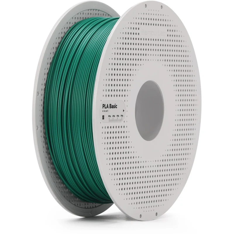 Bambu Lab PLA Basic 3D Printer Filament With Spool (Mistletoe Green) [1kg]