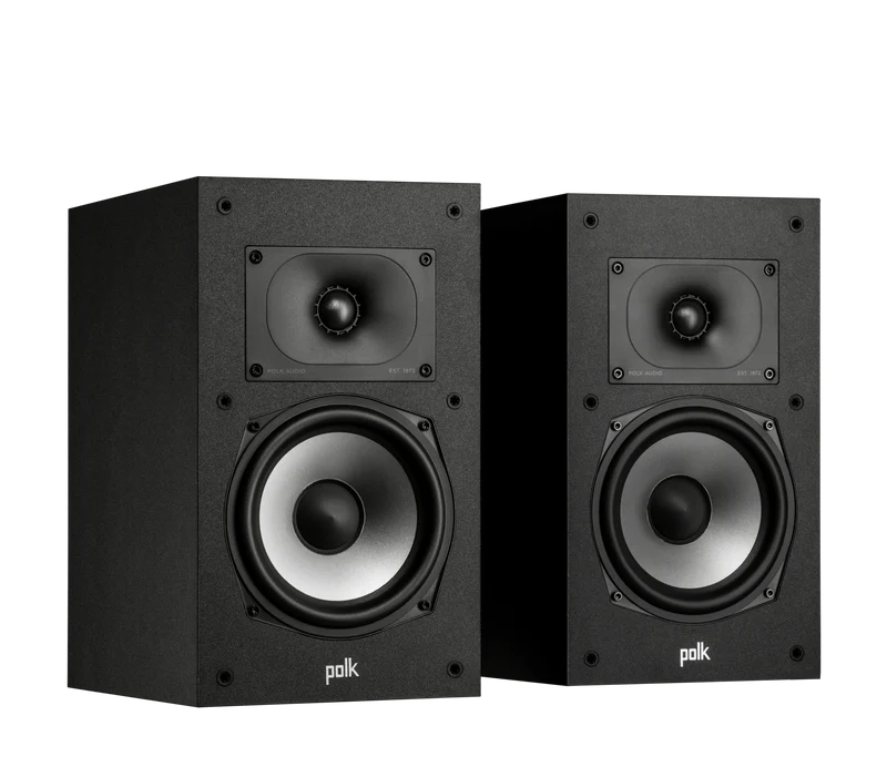 Polk Audio Monitor XT20 High-Resolution Bookshelf Speakers Pair (Black)