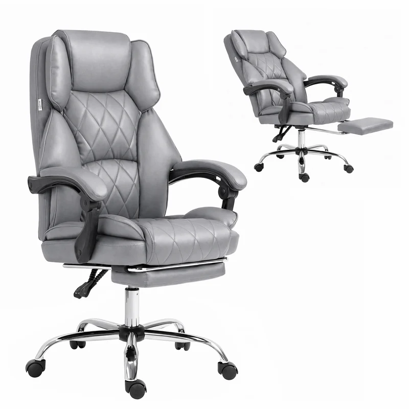 Artiss Executive Office Chair Footrest (Grey)