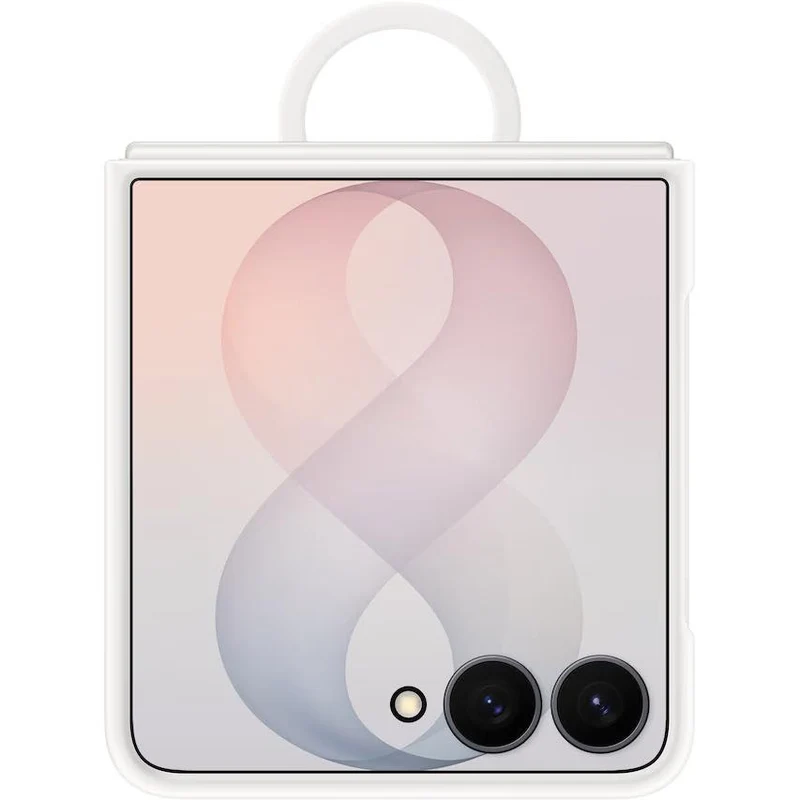 Samsung Silicone Ring Magnet Case for Galaxy Z Flip8 (Cream)