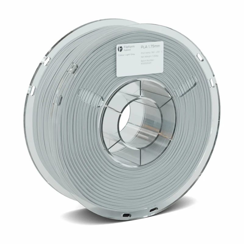 Filaform Naked PLA 3D Printer Filament 1.75mm 1kg (Light Grey)
