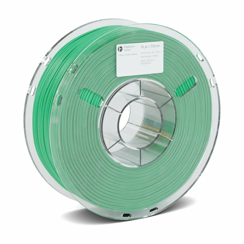 Filaform Naked PLA 3D Printer Filament 1.75mm 1kg (Green Apple)