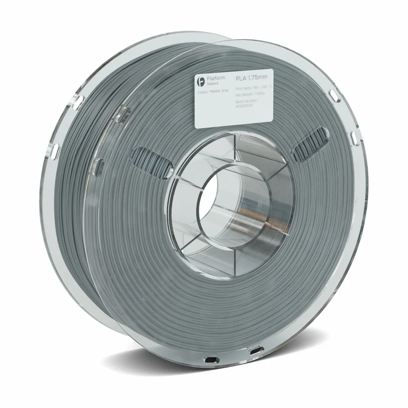 Filaform Naked PLA 3D Printer Filament 1.75mm 1kg (Pebble Grey)