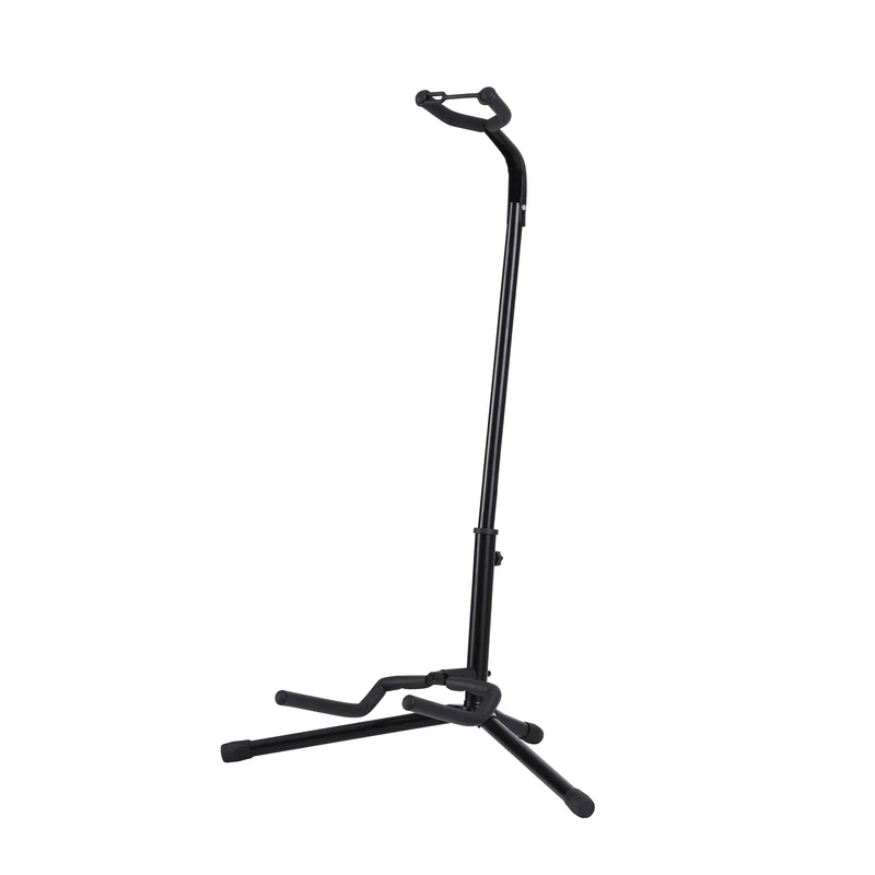 Alpha Iron Adjustable Guitar Stand Folding Instrument Holder Acoustic Bass Rack Black