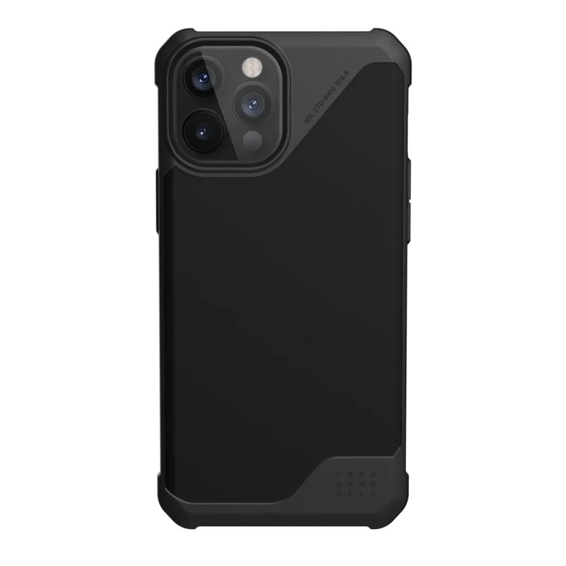 UAG Metropolis LT Phone Case for iPhone 12 Pro Max - SATN ARMR Black - SATN ARMR Black
