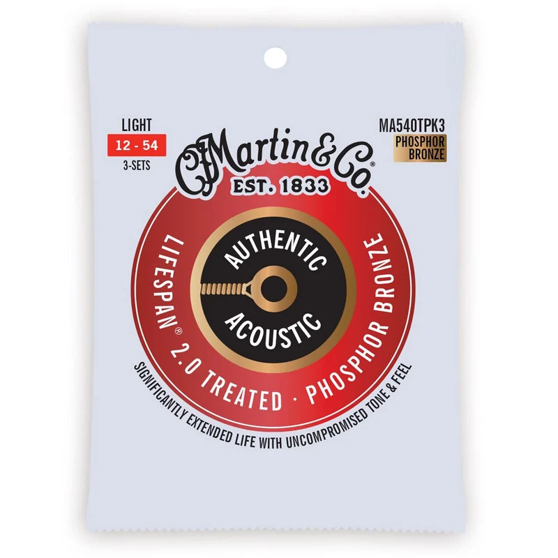 Martin MA540TPK3 Phosphor Bronze Strings Light (3pack)