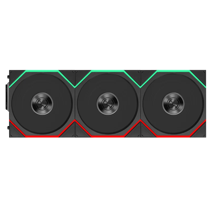 Lian Li Uni Fan TL Flex 2.4GHz Wireless 120mm Reverse Blade ARGB Fan 3 Pack - Black (12RTL1F3B)