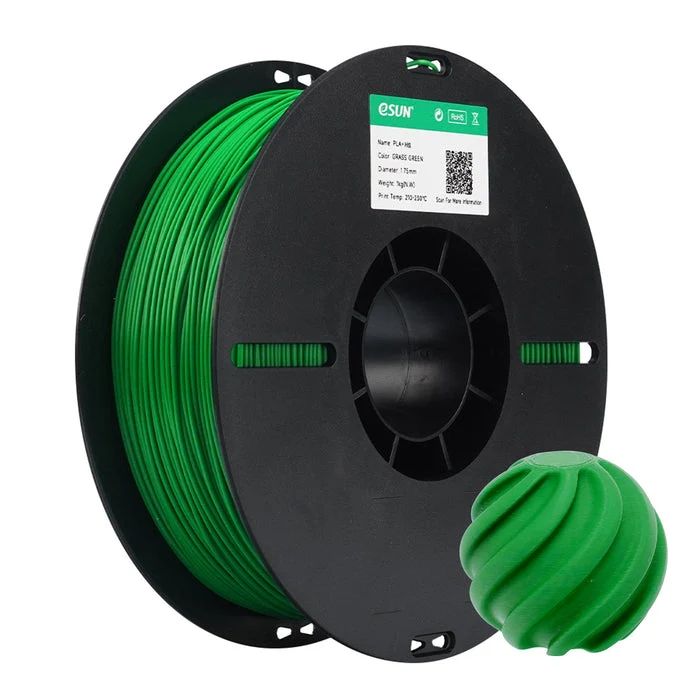 eSUN PLA+ HS High Speed 3D Print Filament 1.75mm 1kg - Grass Green