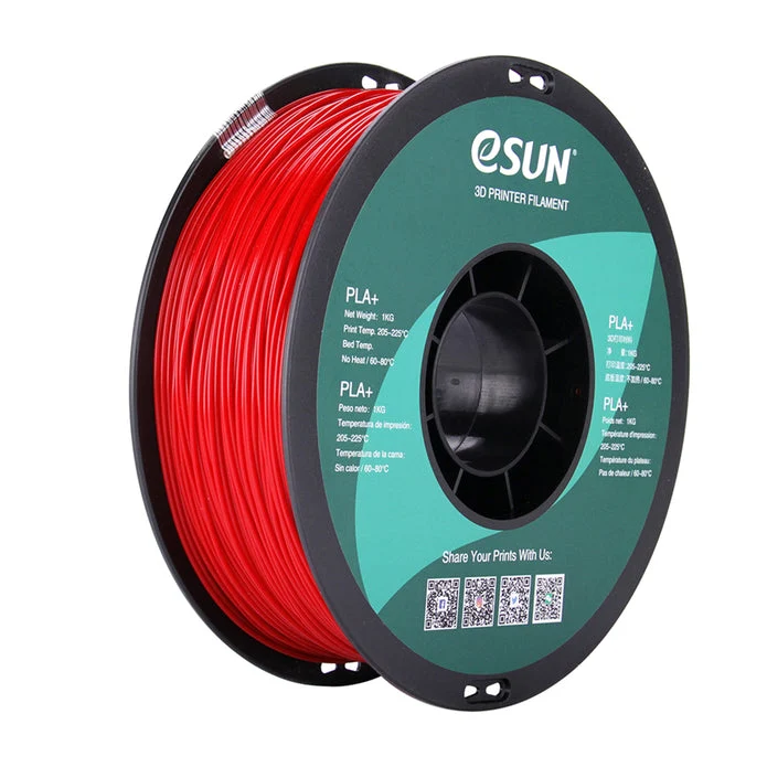eSUN PLA+ HS High Speed 3D Print Filament 1.75mm 1kg - Fire Engine Red