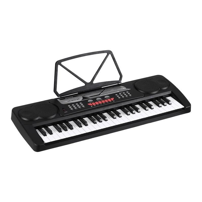 Alpha 49 Key Electronic Keyboard Portable Digital Piano Musical Instrument Black
