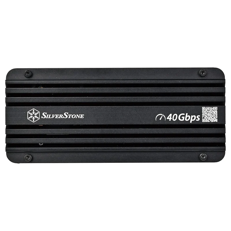 SilverStone SST-MS12B-40G SuperSpeed 40Gbps+ USB-C NVMe M.2 SSD Enclosure